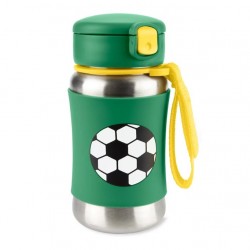 Skip Hop Zoo Pipetli Paslanmaz Çelik Suluk 350 ml Futbol