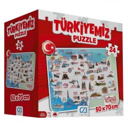 Türkiyemiz 24 Parça Yer Puzzle Türkiyemiz 24 Parça Yer Puzzle