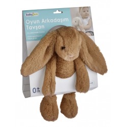 Uyku Arkadaşım Oturabilen Tavşan 30 Cm 730 Açık Kahve