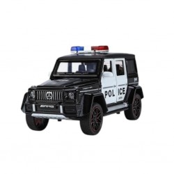 XHD-B2433 -Vardem  Çek Bırak Işıklı ve Sesli G Polis Metal Jeep 1:24